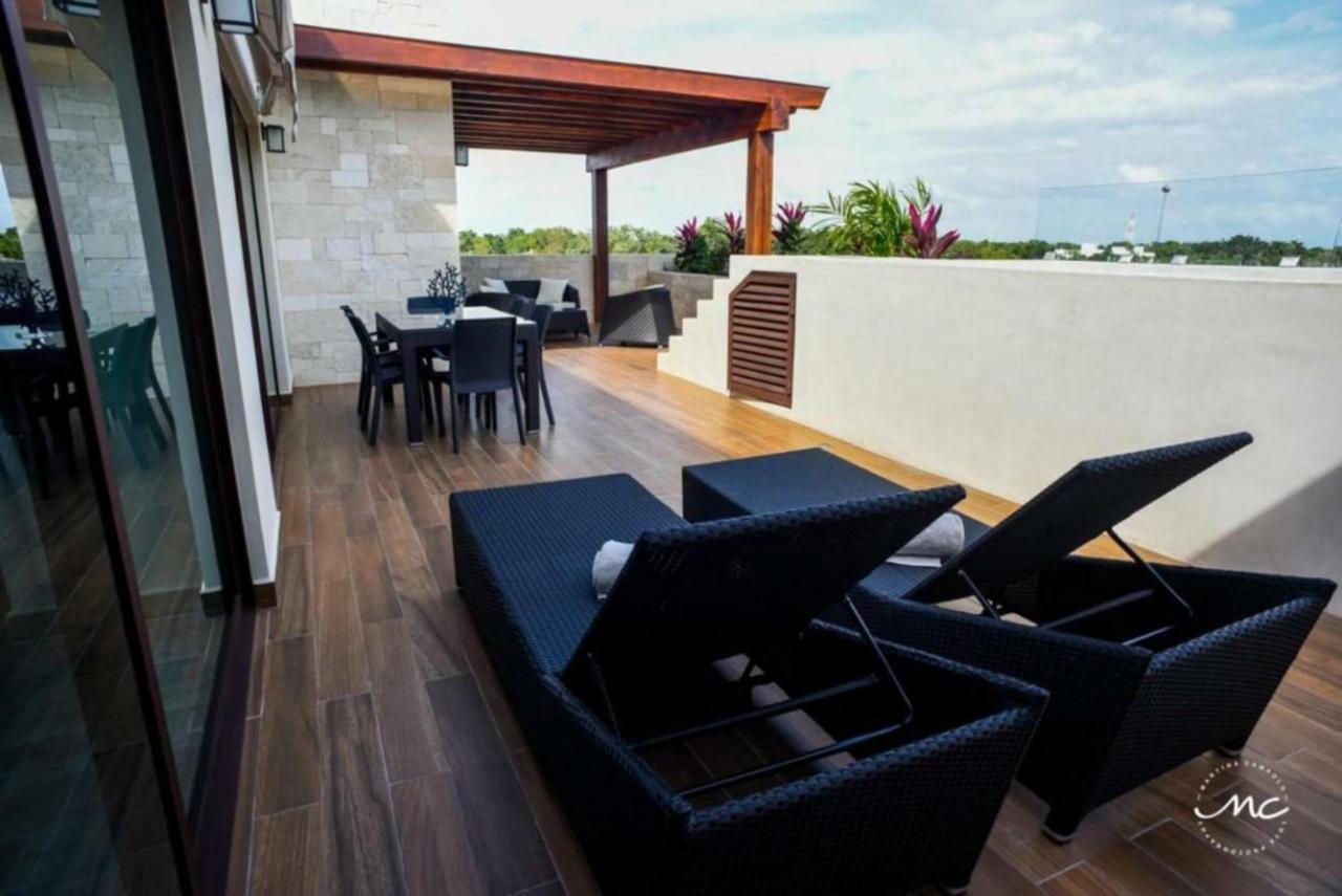 Ferienwohnung Penthouse Blue Luxury La Veleta Tulum Exterior foto